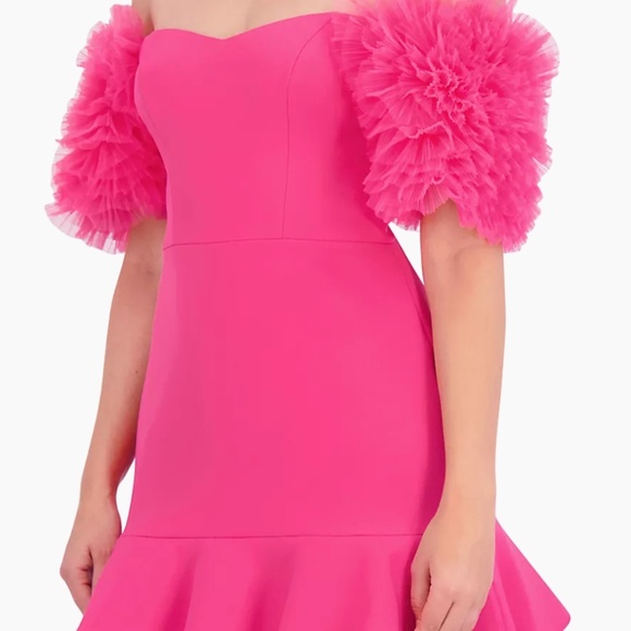 BCBGmaxazria Cocktail Tule Dress SAMPLE SIZE 6 - Picture 7 of 9